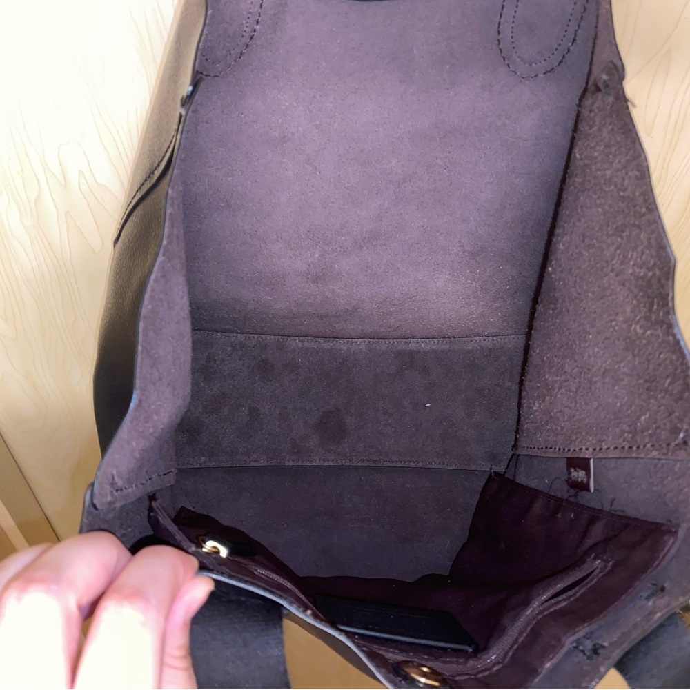 Coach Darby pebbled black leather tote bag - Picture 9 of 16